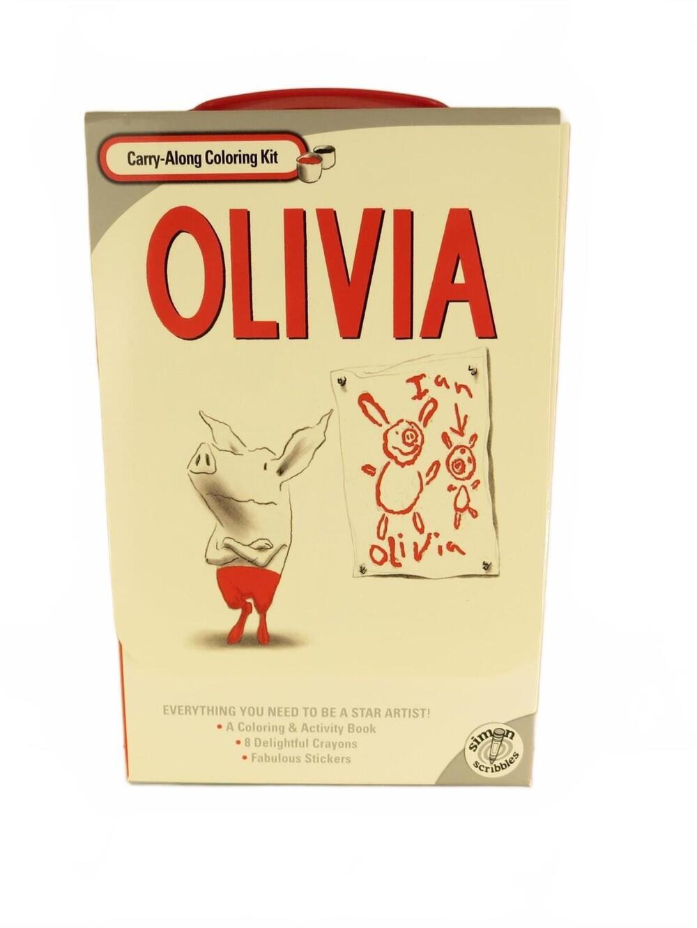 Vintage Olivia Carry-Along Coloring Kit Unused